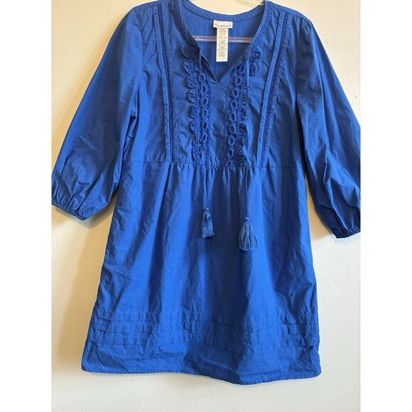 Tommy Bahama Boho Salina Key Organic Cotton Poplin Shift Dress Coverup Pockets M - Picture 16 of 16